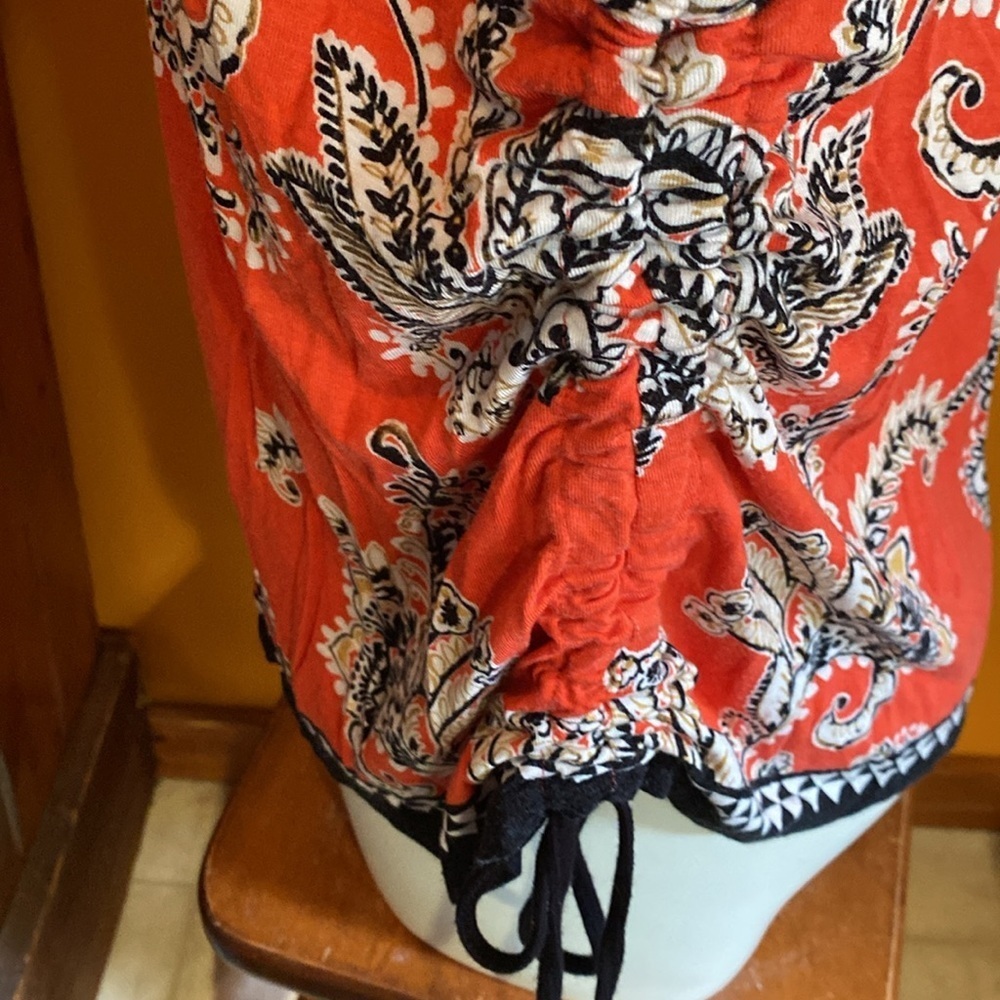 Ruby Rd Tunic with L Side Drawstring Gather - Picture 3 of 5